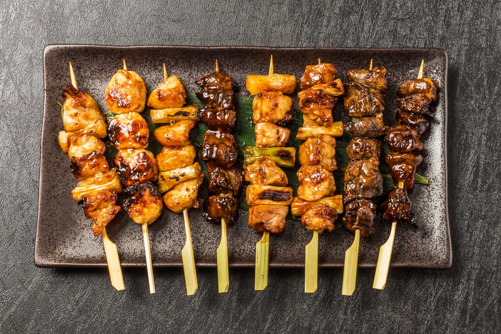 (yakitori) Japanese chicken barbecue