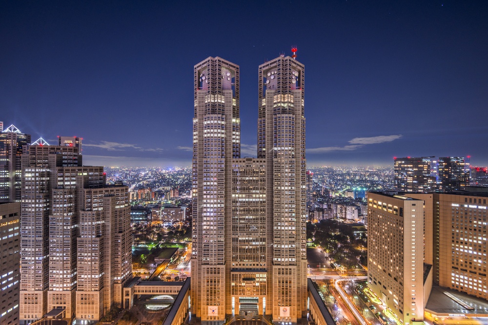 Metropolitan Government Building of Tokyo, Japan which houses the Tokyo Metropolitan Government Sean Pavone - Shutterstock.com