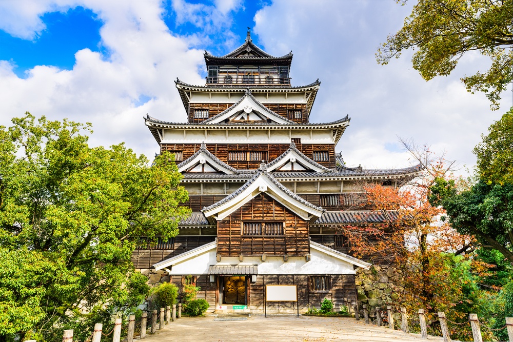 Hiroshima Castle in Hiroshima, Japan