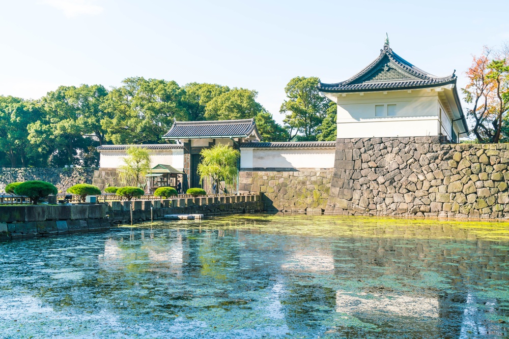 Beautiful Imperial palace building in Tokyo, Japan