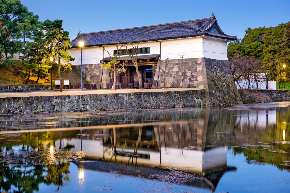 Tokyo, Japan Imperial Palace moat and gate