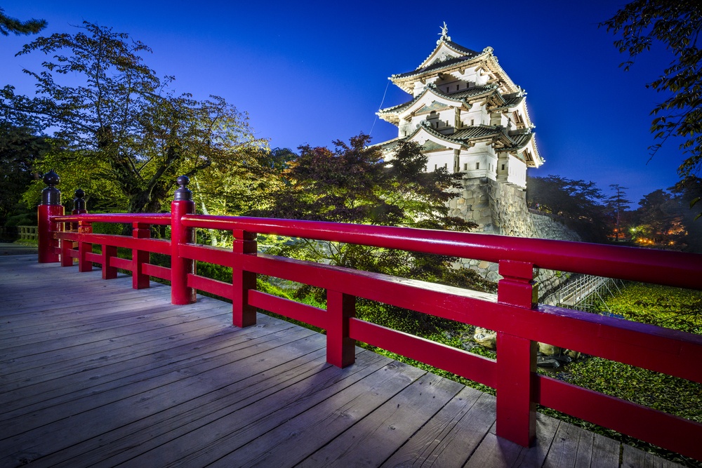 Hirosaki, Japan at Hirosaki Castle which dates from 1611