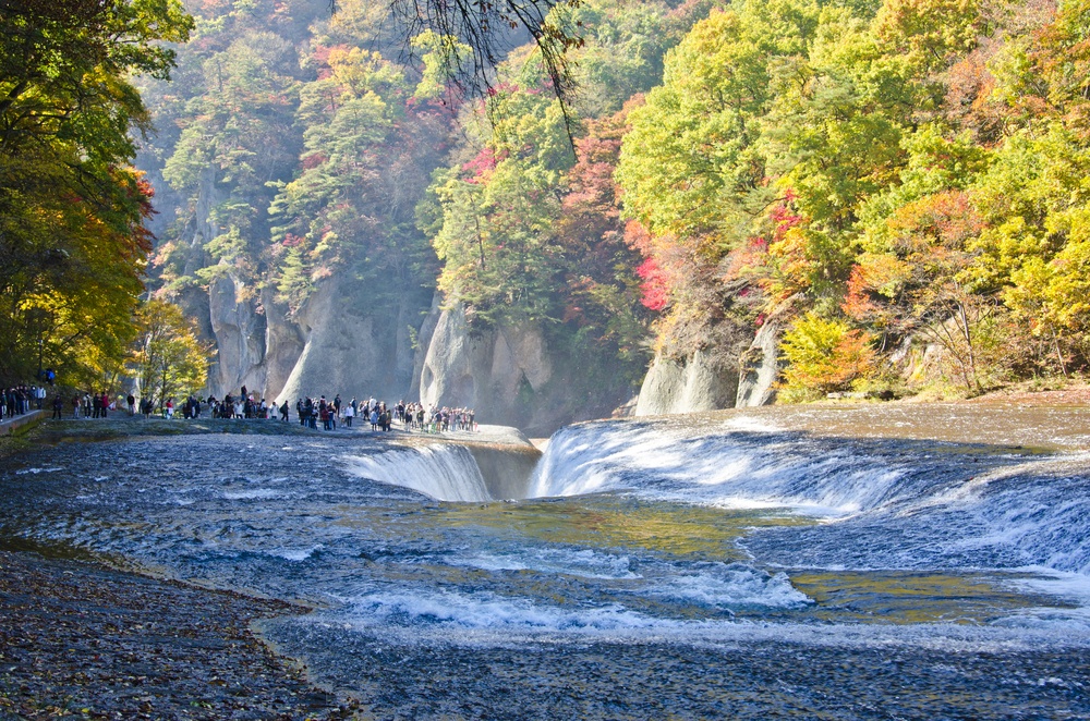 The Fukiware Falls in Autumn, Gunma Prefecture,Japan